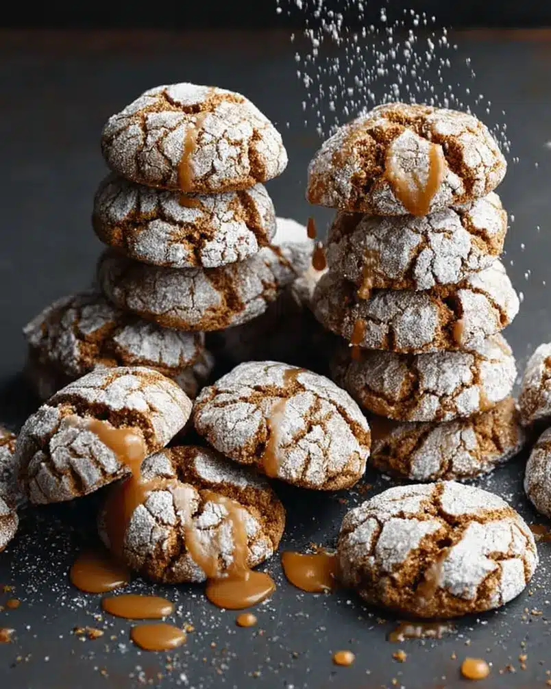 Dirty Chai Earthquake Cookies 2 Close-up of Dirty Chai Earthquake Cookies ingredients being prepared, showing spices, flour, and chocolate chips.