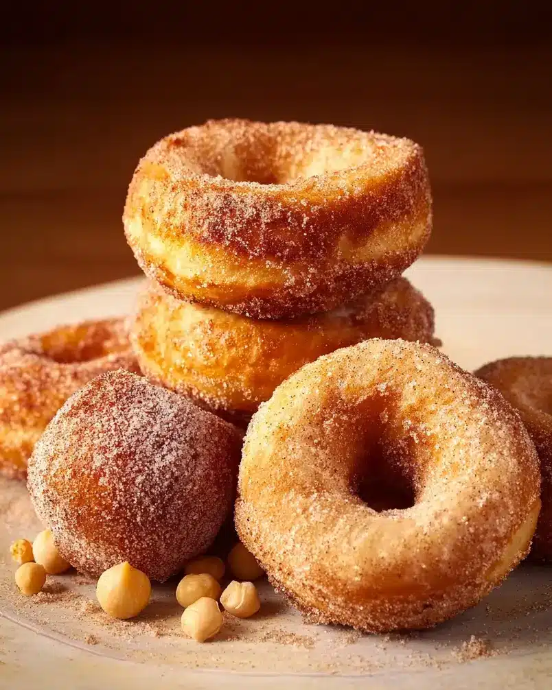 Biscuit Donuts 2 Fluffy biscuit donut batter being prepared for baking
