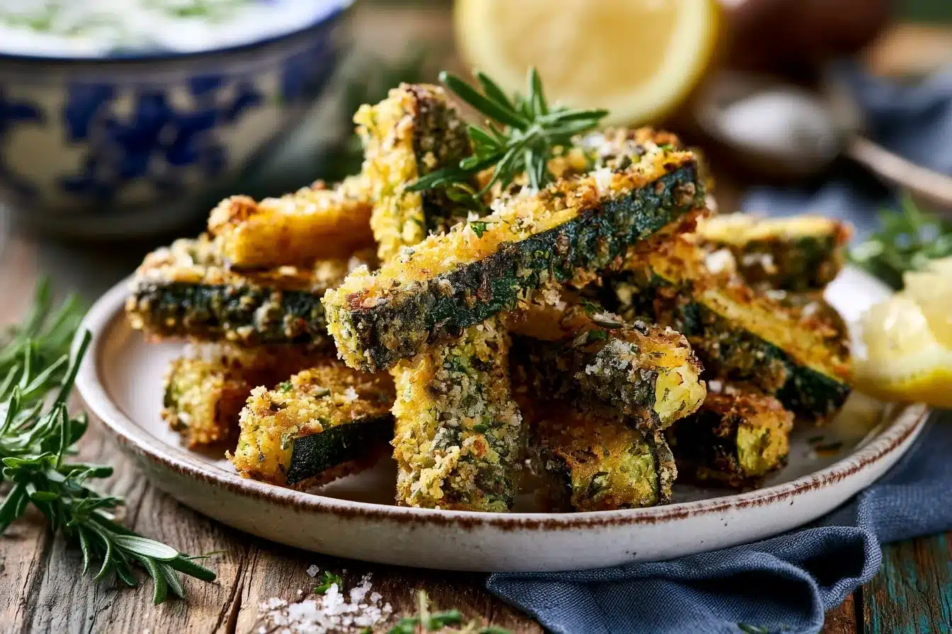 Crispy Baked Zucchini Fries That Are Perfect for Parties 3 Crispy Baked Zucchini Fries That Are Perfect for Parties