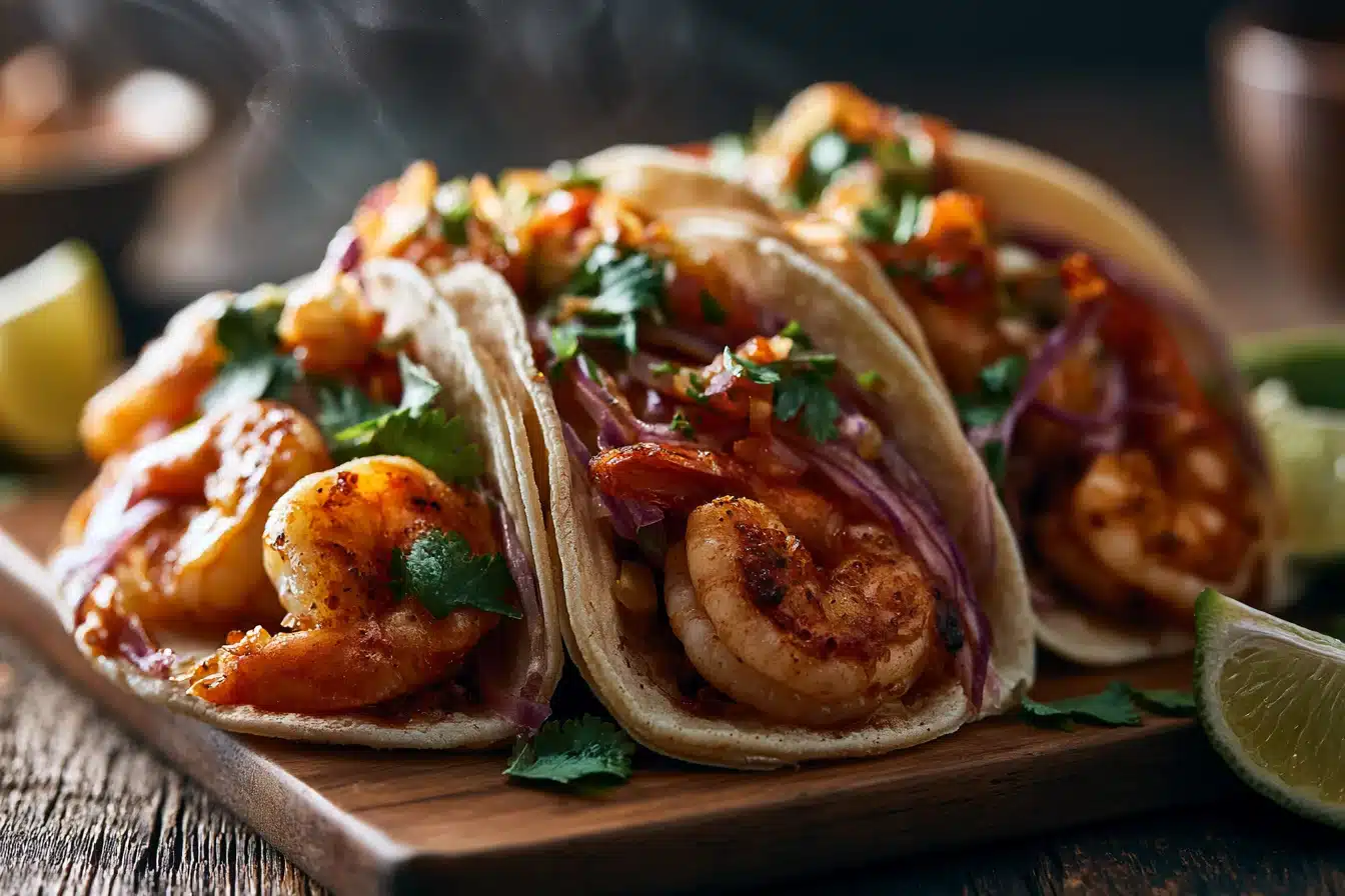 Garlic Butter Shrimp Tacos 2 Garlic Butter Shrimp Tacos