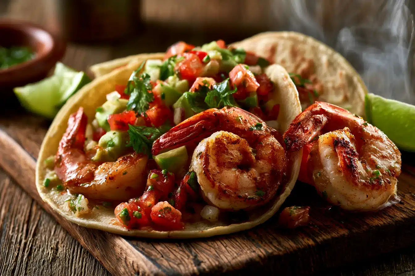 Garlic Butter Shrimp Tacos 3 Garlic Butter Shrimp Tacos