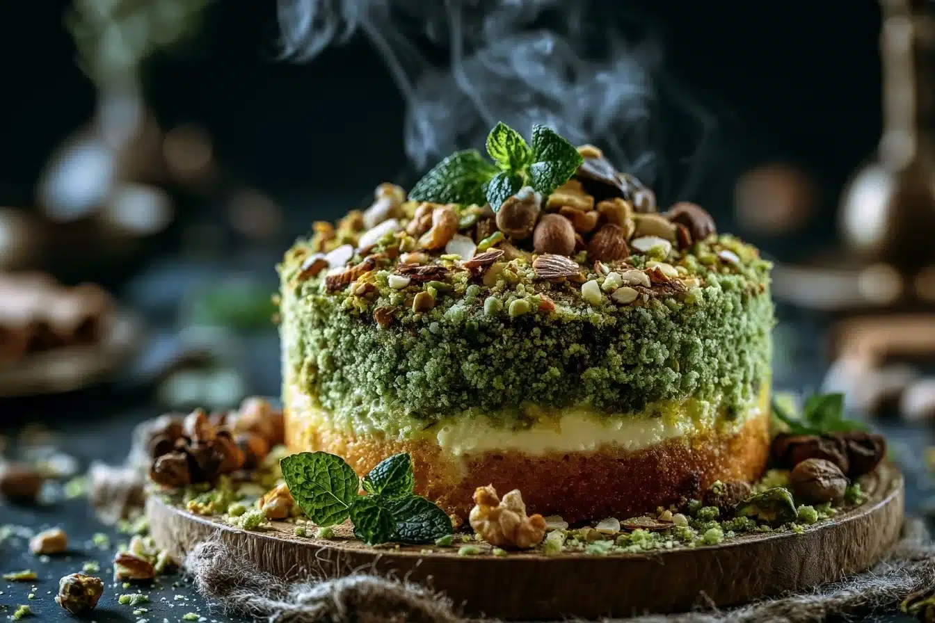 Pistachio and Almond Delight Cake 2 Pistachio and Almond Delight Cake