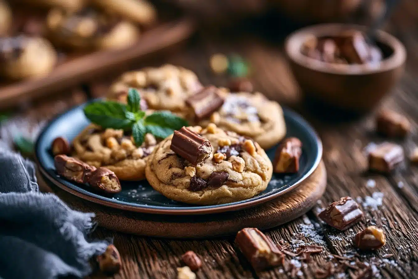 Snickers Chocolate Chip Cookies 2 Snickers Chocolate Chip Cookies