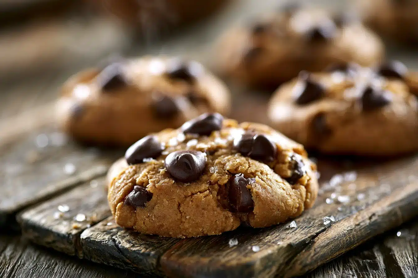 Chewy Chocolate Chip Almond Butter Cookies 2 Chewy Chocolate Chip Almond Butter Cookies