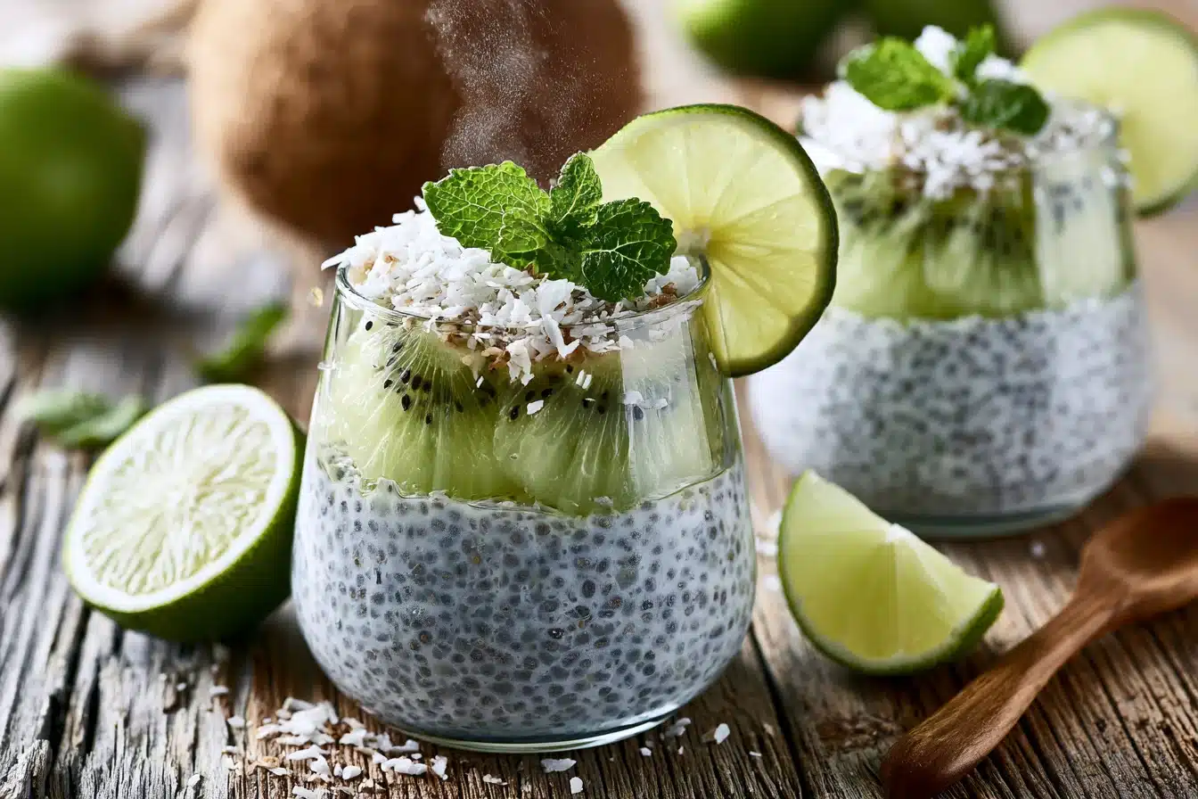 Coconut Lime Chia Pudding 2 Coconut Lime Chia Pudding