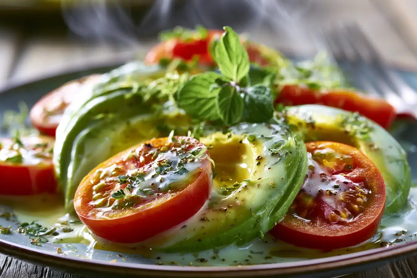 Creamy Avocado and Tomato Salad 2 Creamy Avocado and Tomato Salad