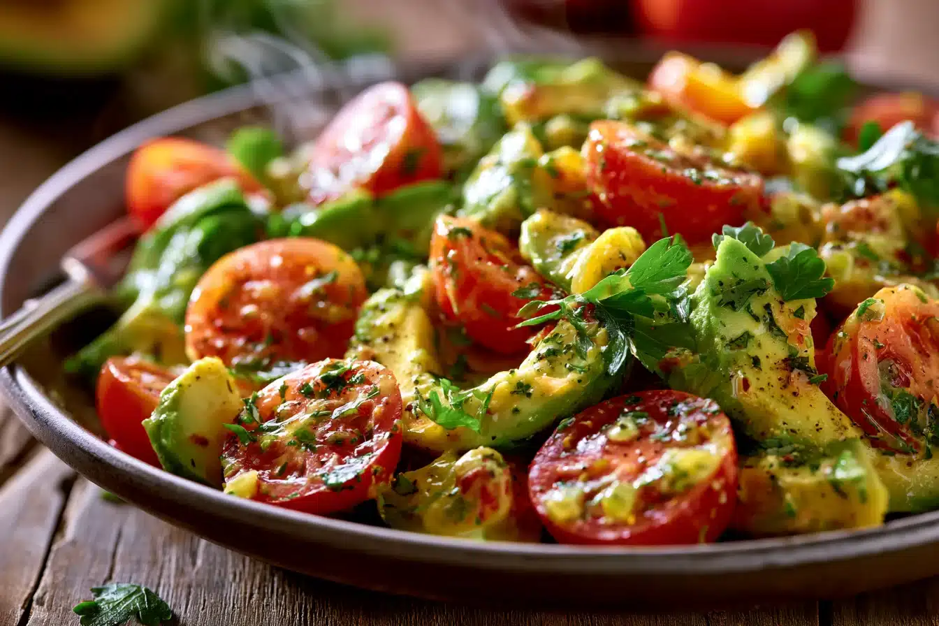 Creamy Avocado and Tomato Salad 3 Creamy Avocado and Tomato Salad
