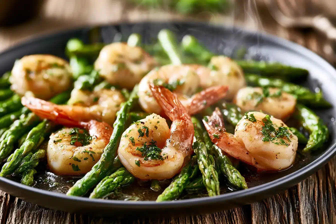 Garlic Butter Shrimp and Asparagus 3 Garlic Butter Shrimp and Asparagus
