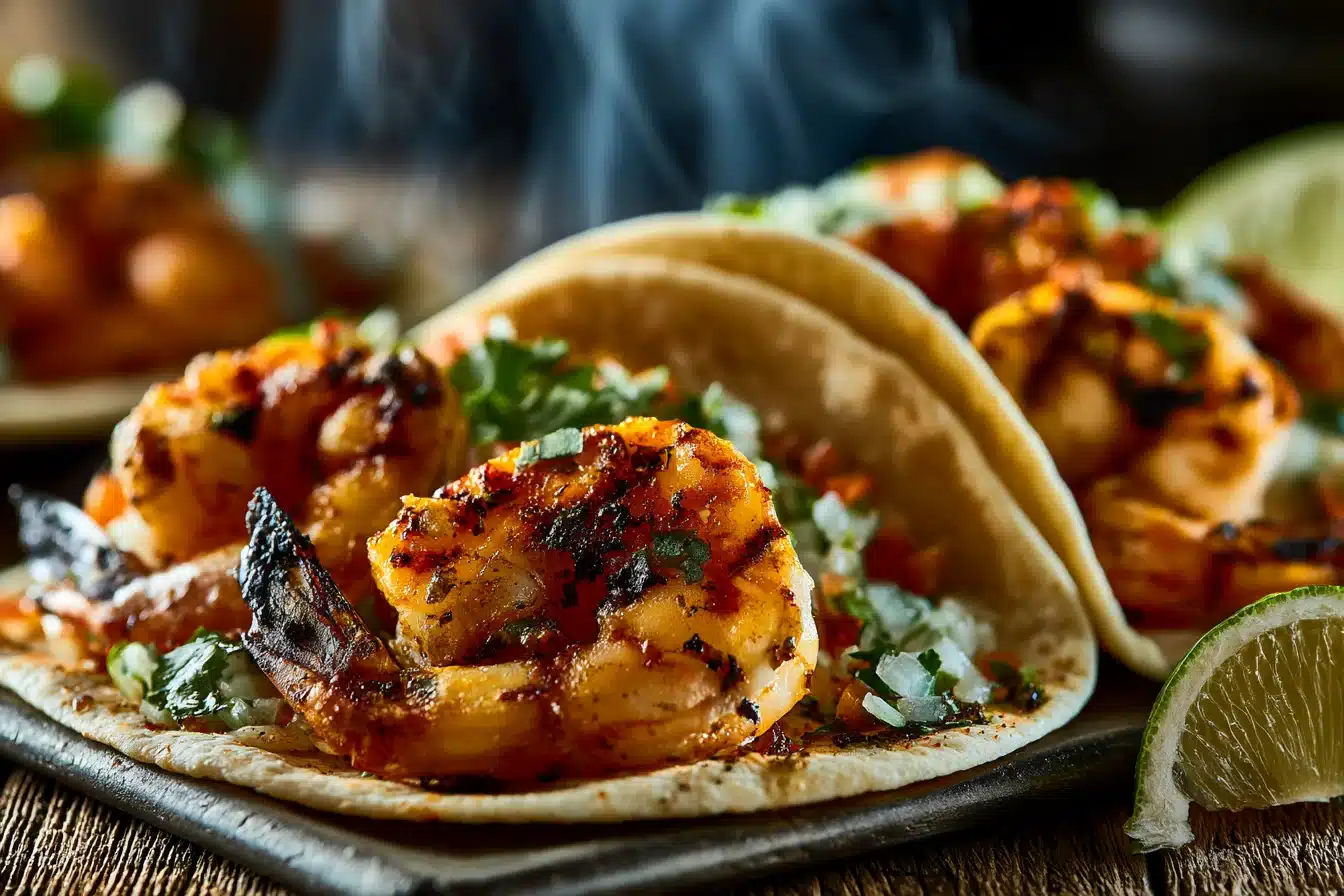 Lemon Herb Grilled Shrimp Tacos 2 Lemon Herb Grilled Shrimp Tacos