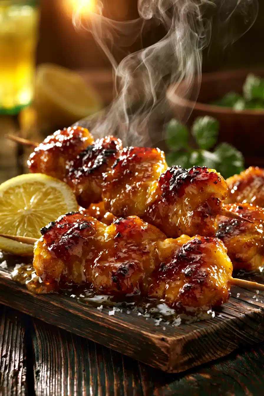 Honey Lemon Glazed Chicken Skewers 3 Honey Lemon Glazed Chicken Skewers