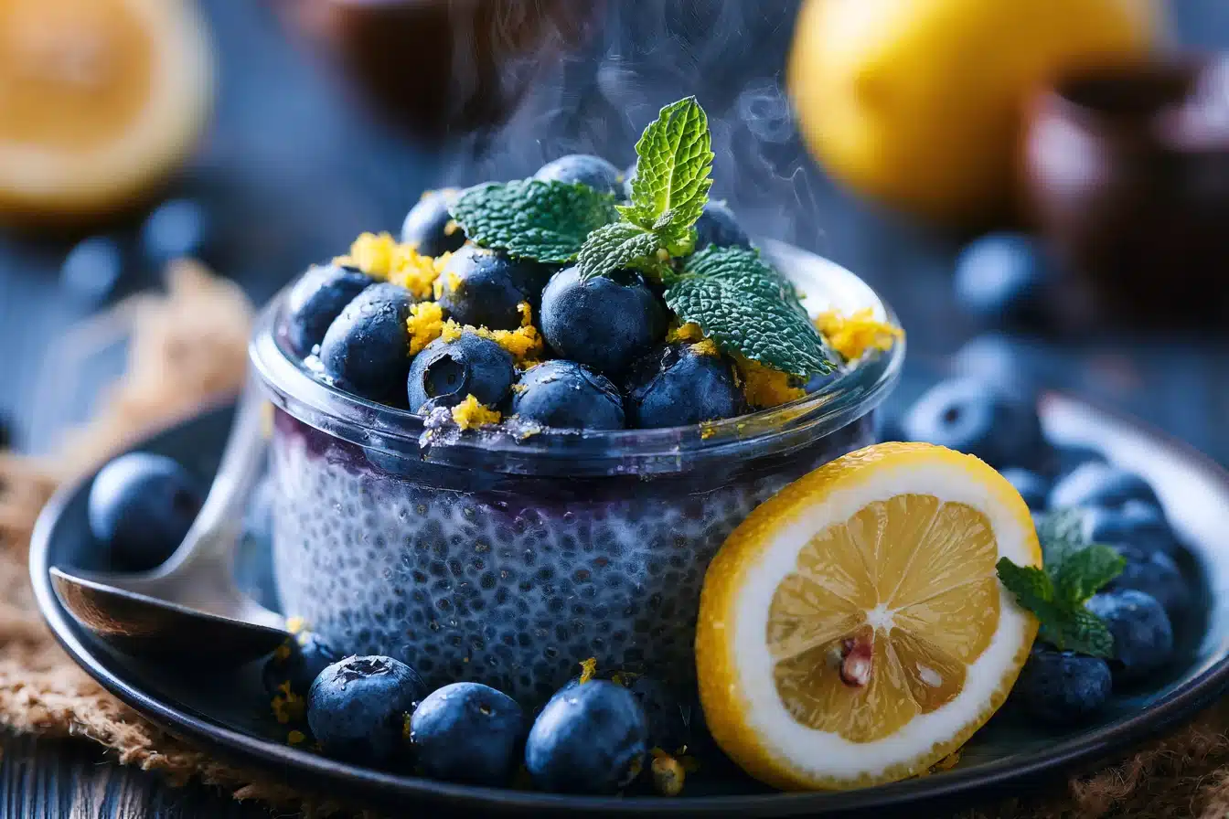 Lemon Blueberry Chia Pudding 3 Lemon Blueberry Chia Pudding