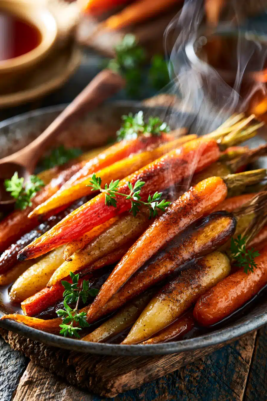Maple Cinnamon Roasted Carrots 2 Maple Cinnamon Roasted Carrots