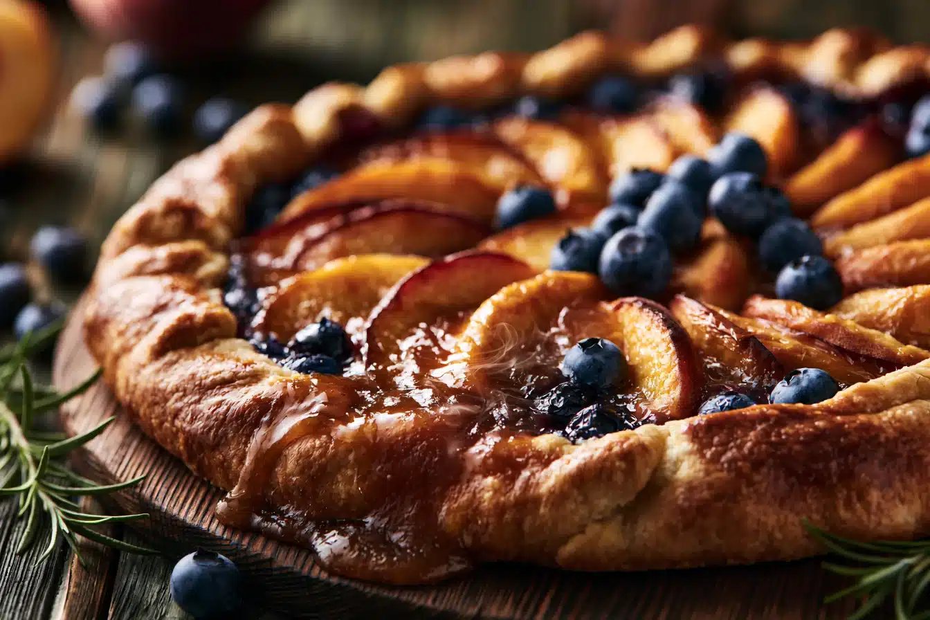 Peach and Blueberry Galette 3 Peach and Blueberry Galette