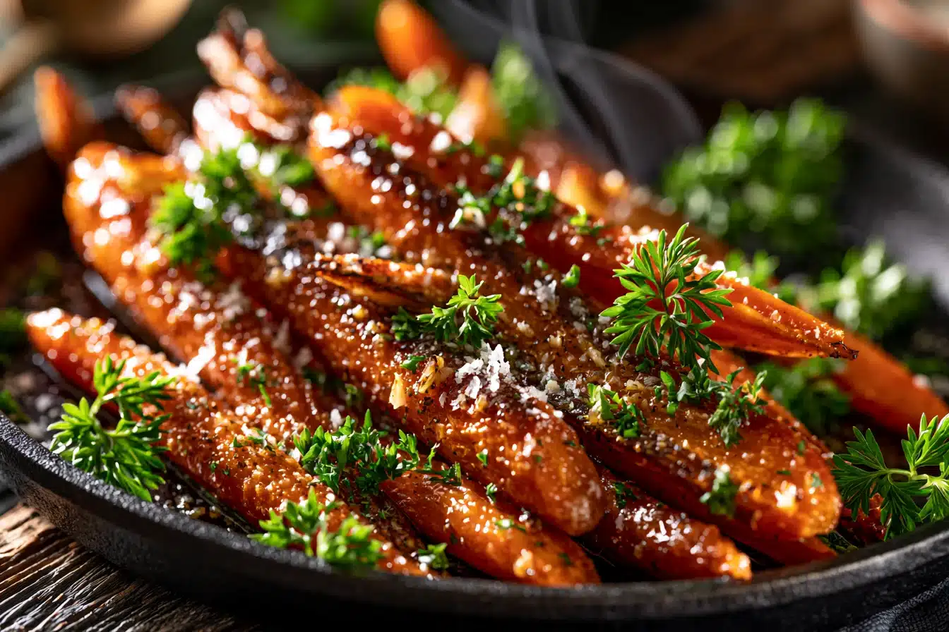 Savory Garlic Parmesan Roasted Carrots 3 Savory Garlic Parmesan Roasted Carrots