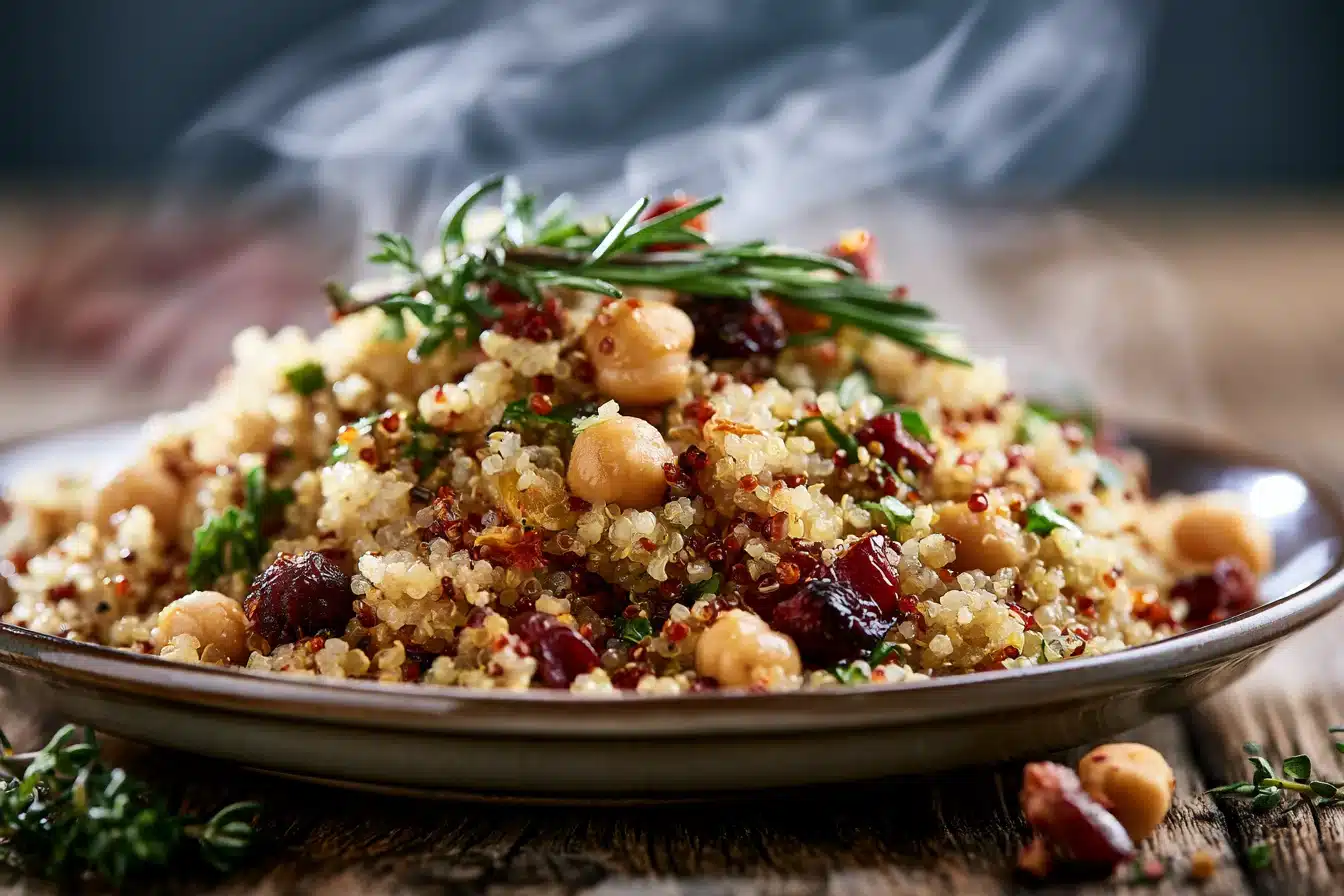 Savory Quinoa Salad with Chickpeas 2 Savory Quinoa Salad with Chickpeas