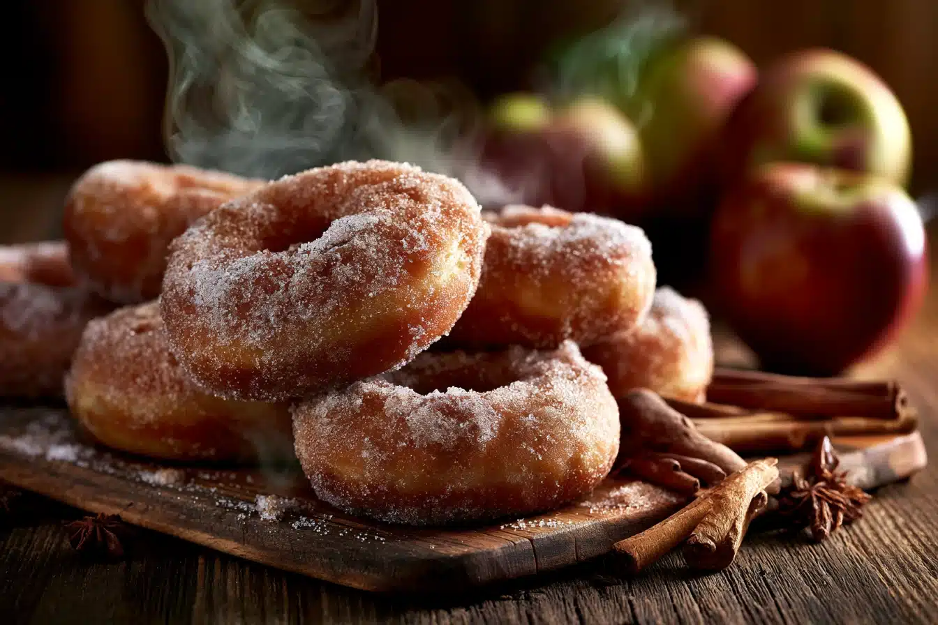 Spiced Apple Cider Doughnuts 3 Spiced Apple Cider Doughnuts