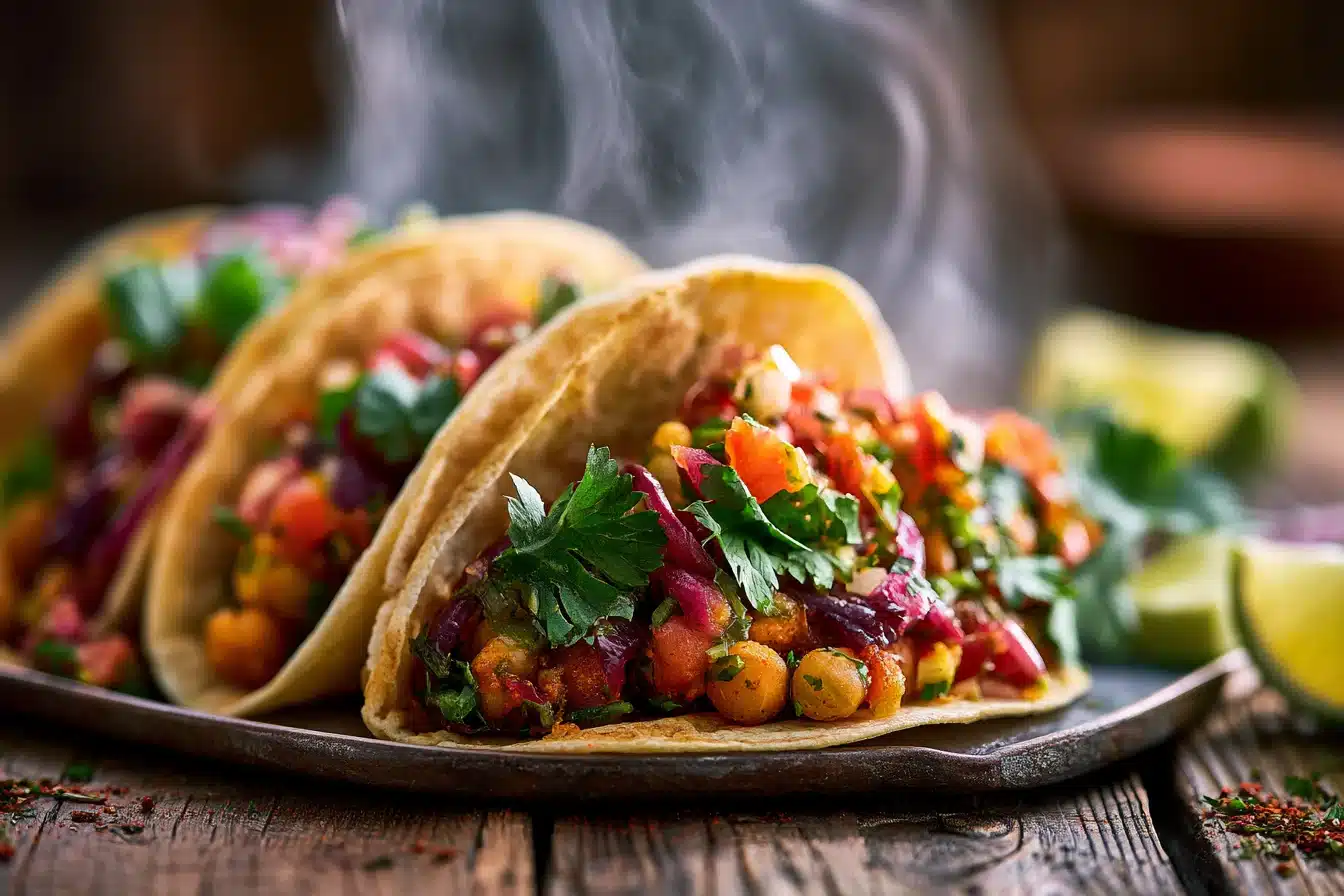 Spicy Chickpea Tacos 2 Spicy Chickpea Tacos