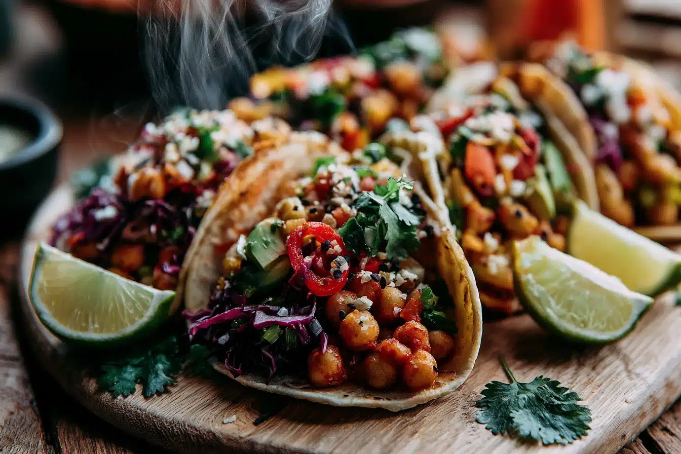 Spicy Chickpea Tacos 3 Spicy Chickpea Tacos
