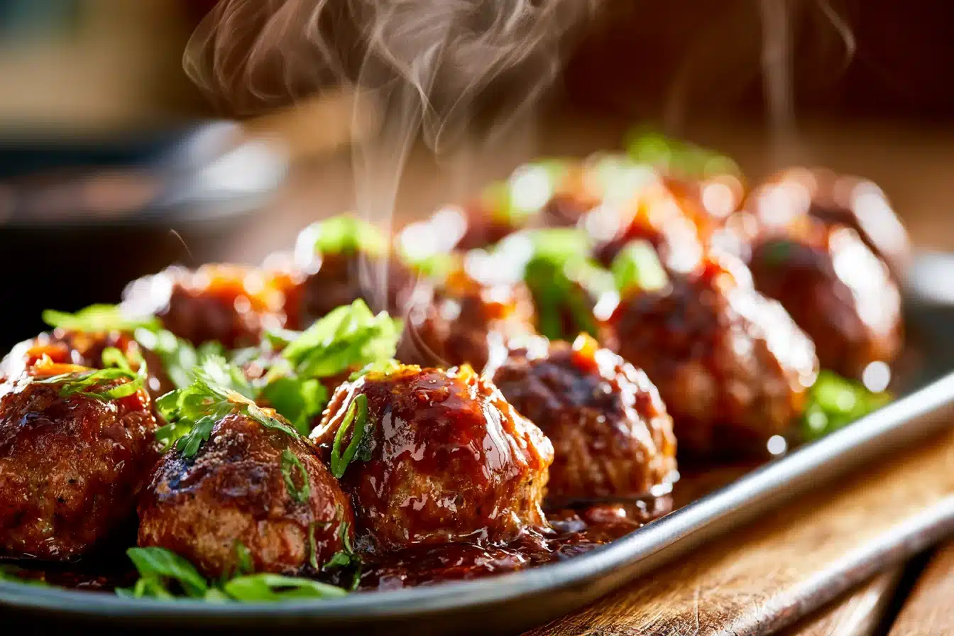 Spicy Sriracha Honey Meatballs 2 Spicy Sriracha Honey Meatballs