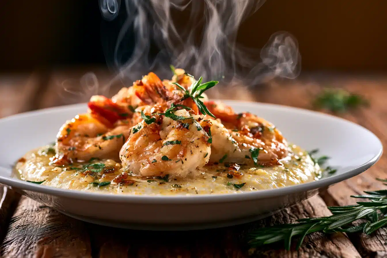 Garlic Butter Herb Shrimp and Grits 2 Garlic Butter Herb Shrimp and Grits