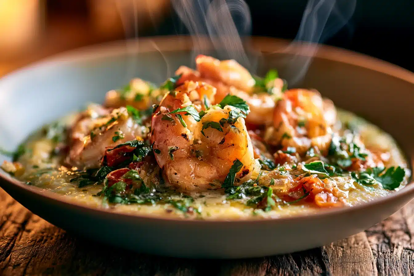 Garlic Butter Herb Shrimp and Grits 3 Garlic Butter Herb Shrimp and Grits