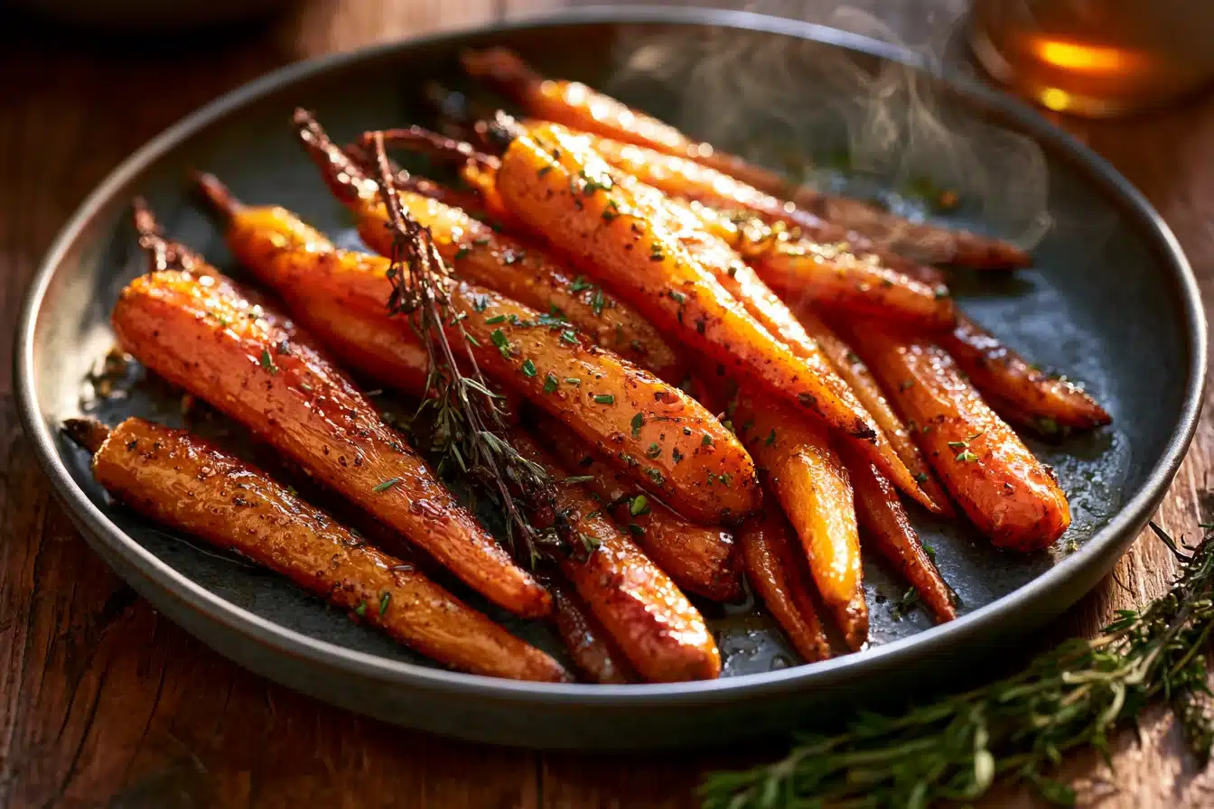 Maple Glazed Roasted Carrots 3 Maple Glazed Roasted Carrots