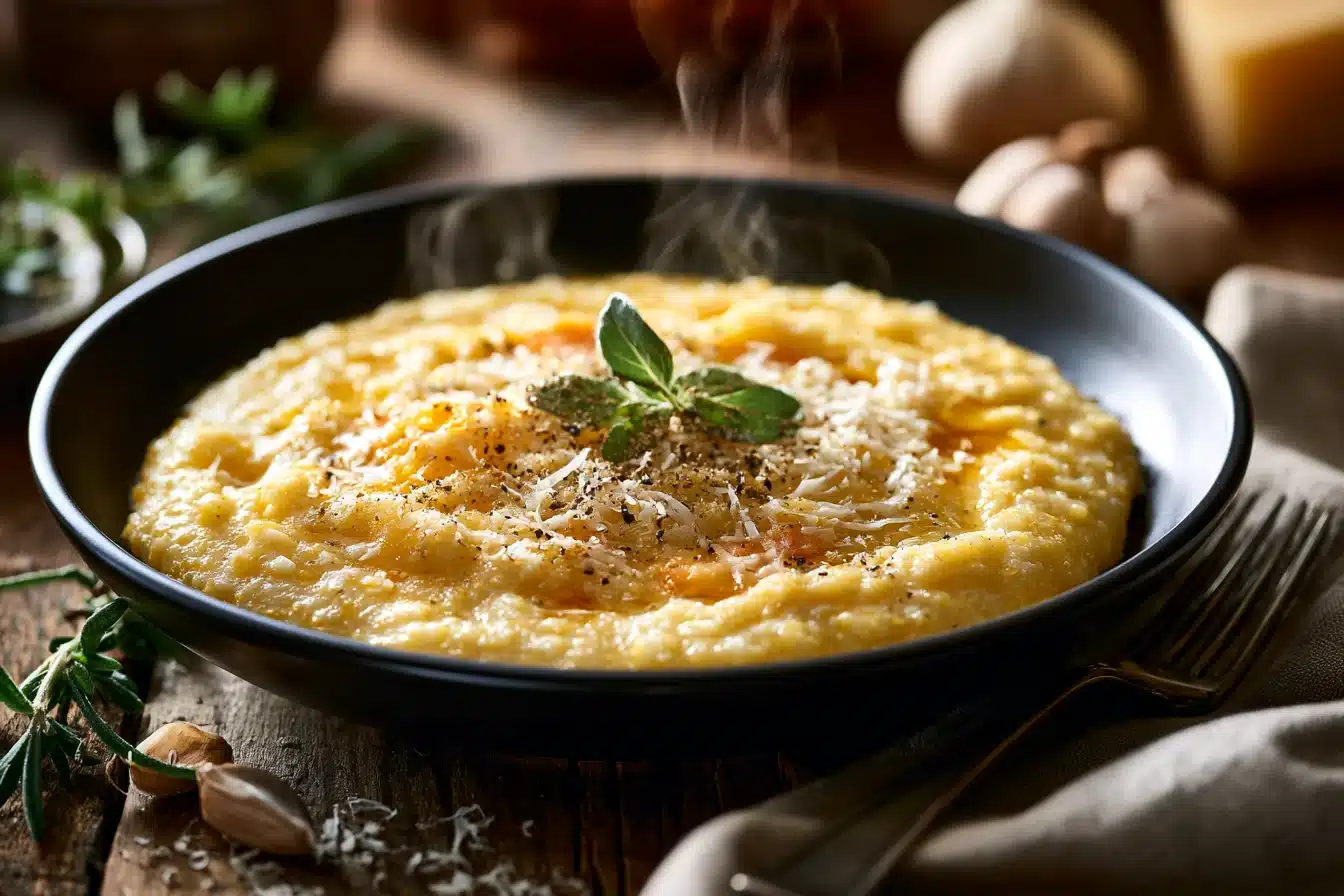 Creamy Polenta with Parmesan Cheese 3 Creamy Polenta with Parmesan Cheese