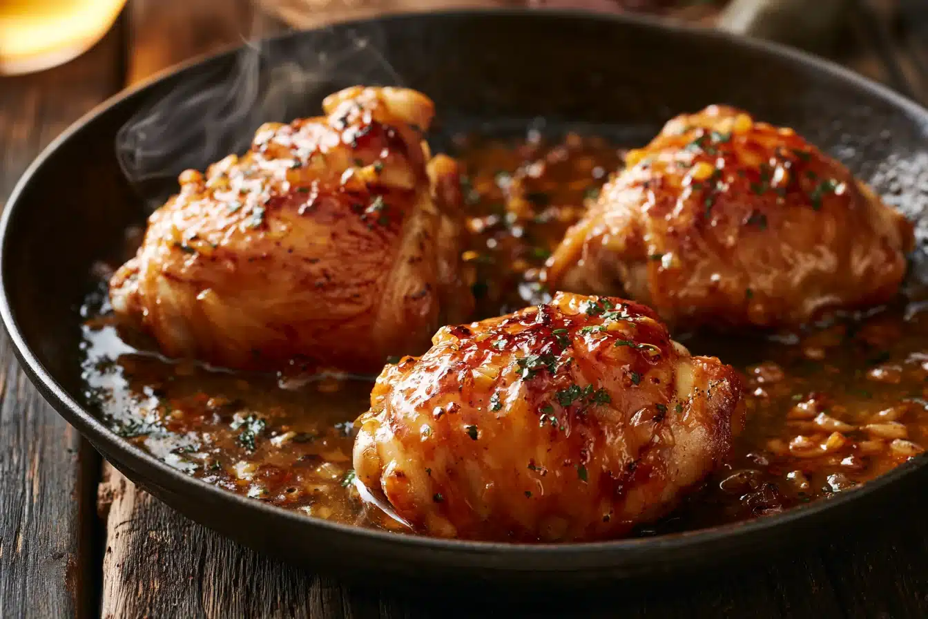 Spicy Honey Garlic Chicken Thighs 3 Spicy Honey Garlic Chicken Thighs